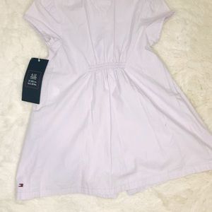 Tommy Hilfiger Infant  Girl’s Purple & White Pinstripe 6-12 Month Dress